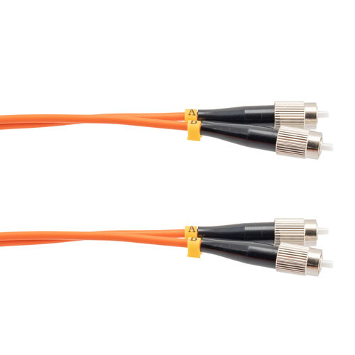 Fiber Optic Patch Cable FC/PC-FC/PC Duplex 100/140 Large Core Multimode Fiber 3.0mm PVC 5 m