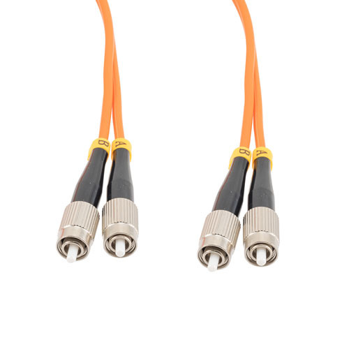 Fiber Optic Patch Cable FC/PC-FC/PC Duplex 100/140 Large Core Multimode Fiber 3.0mm PVC 5 m