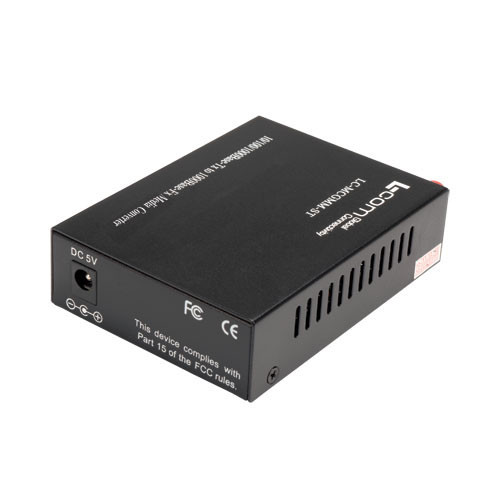 L-com Ethernet Media Converter 10/100/1000TX RJ45 to Single Gigabit SFP Socket