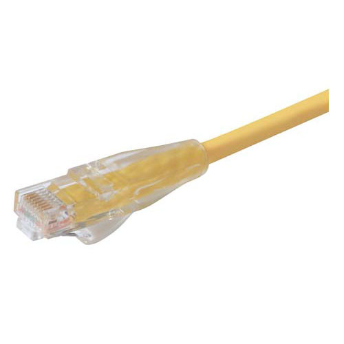 Premium Cat 6 Cable, RJ45 / RJ45, Yellow 3.0 ft