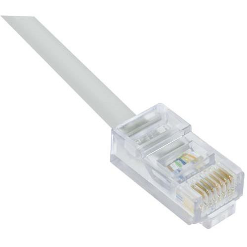 Category 6 Plenum Patch Cable, RJ45 / RJ45, White, 15.0 ft