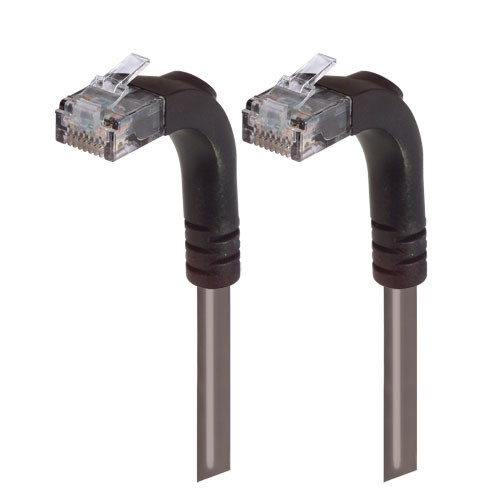 Category 6 LSZH Right Angle Patch Cable, Right Angle Up/Right Angle Up, Gray, 2.0 ft