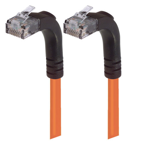 Category 6 Right Angle Patch Cable, Right Angle Up/Right Angle Up - Orange 3.0 ft