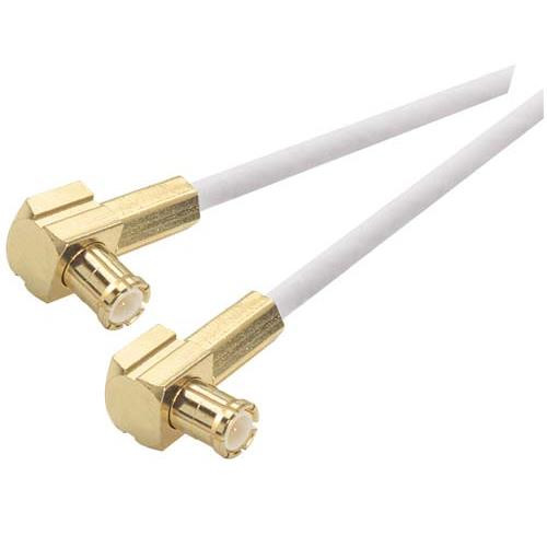 RG188 Coaxial Cable, MCX 90° Plug / 90° Plug, 5.0 ft