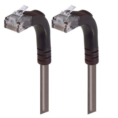 Category 6 Right Angle Patch Cable, Right Angle Up/Right Angle Up - Gray 25.0 ft