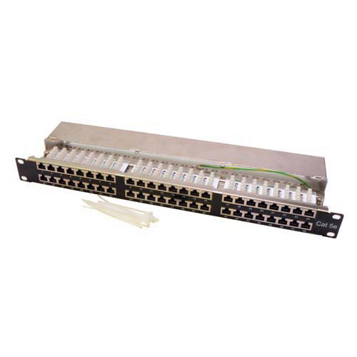 Category 5E STP Patch Panel, 48-Port Shielded EIA568A/B