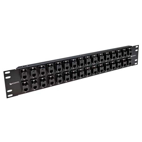 3.50" 32 Port Panel RJ12 (6x6), Straight-Thru