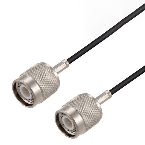 TNC Male to TNC Male Cable Assembly using RG174 Coax, 1 FT , LF Solder