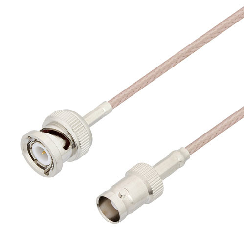 BNC Male to BNC Female Cable Assembly using RG316 Coax, 6 FT