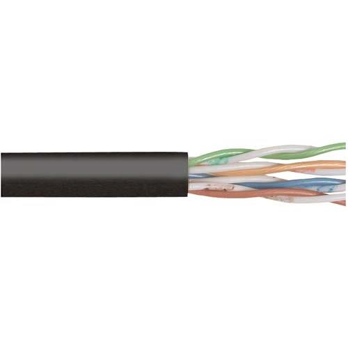 Category 5E UTP Hi Flex TPE 24 AWG 4-Pair Stranded Conductor Black, 1KFT