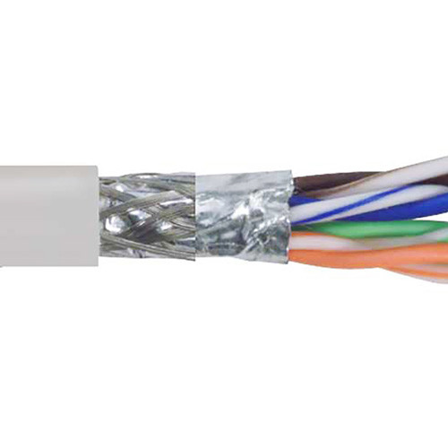 Category 5E SF/UTP LSZH 24 AWG 4-Pair Solid Conductor Lt Gray, 1KFT