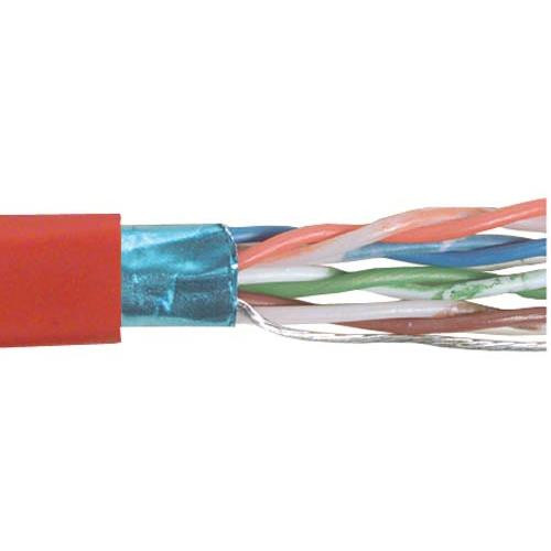 Category 5E F/UTP PVC Patch 26 AWG 4-Pair Stranded Red, 1KFT