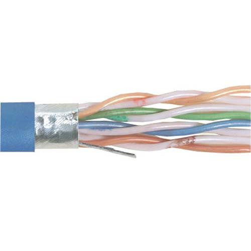 Category 6 F/UTP Riser Rated 23 AWG 4-Pair Solid Conductor Blue, 1KFT