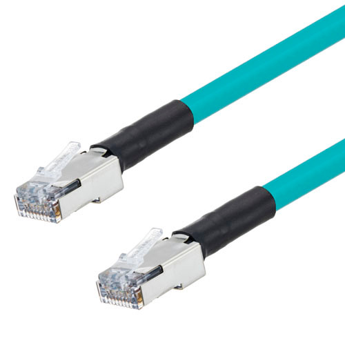 Double Shielded Cat5e Outdoor High Flex PoE Industrial  Ethernet Cable, RJ45, TEL, 25.0ft