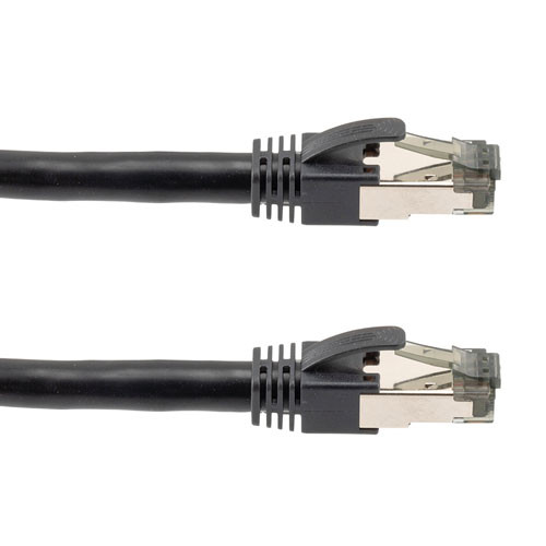 Cat 8 40Gig Ethernet Cable, S/FTP 24AWG, Tensile Resistant, PVC Jacket, Black, 10FT