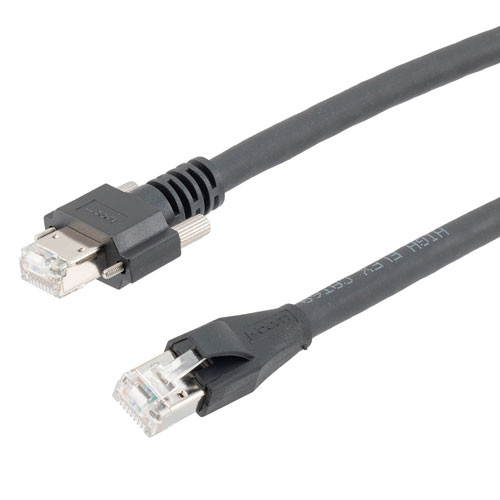 Category 6a GigE SF/UTP PVC High Flex Ethernet Assembly, GigE/RJ45, 10M