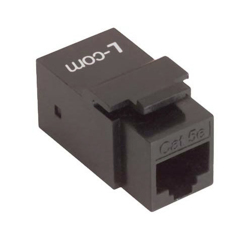 Category 5E Unshielded RJ45 (8x8) Right Angle Keystone Coupler