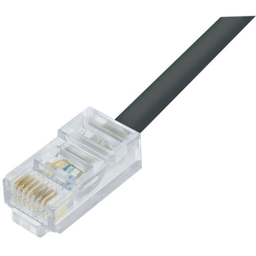 Category 5e Outdoor Patch Cable, RJ45/RJ45, Black, 1.0 ft