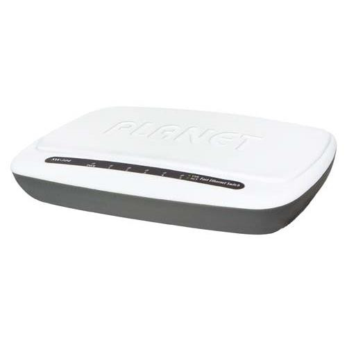 Planet 5 Port 10/100 Desktop Ethernet Switch (Plastic Case)