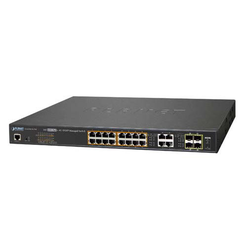 16-Port 10/100/1000Base-T Ultra PoE + 4-Port Gigabit TP/SFP Combo Managed Switch