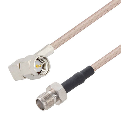 SMA Male Right Angle to SMA Female Cable Assembly using RG-316 Coax, 6 FT