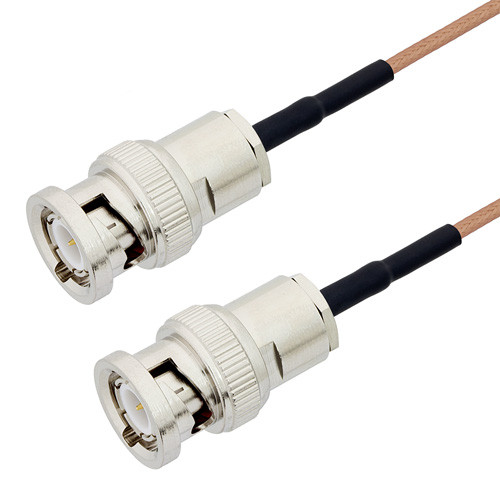BNC Male to BNC Male Cable Assembly using RG178 Coax, 5 FT