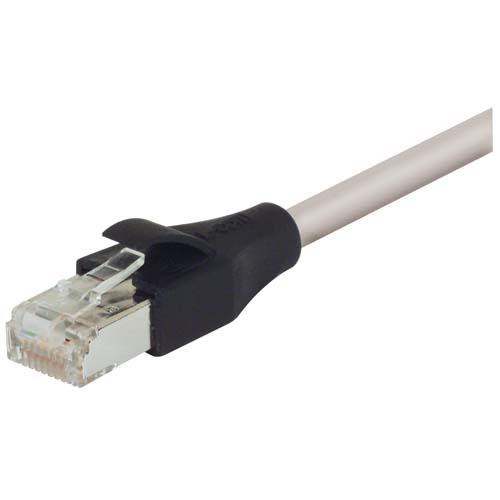 Cat5e RJ45 Ethernet Cable -Shielded 26 AWG  PVC Jacket - Gray, 90.0 ft