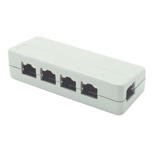 ISDN Splitter, 5 RJ45 (8x8) Fully Wired w/Shield