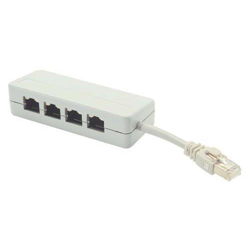 ISDN Splitter and Cable, 5 RJ45 (8x8) Fully Wired w/Shield