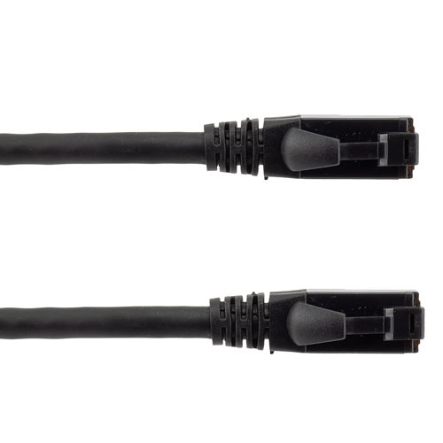 Cat 6, Ethernet Cable, U/UTP, 24 AWG, Industrial Outdoor, High Flex, TPE Jacket, Black, 50 foot
