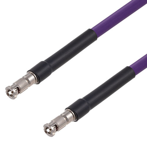 75 Ohm 12G SDI HD-BNC Male to HD-BNC Male Cable Assembly using 4694R-VL Coax, 3 FT