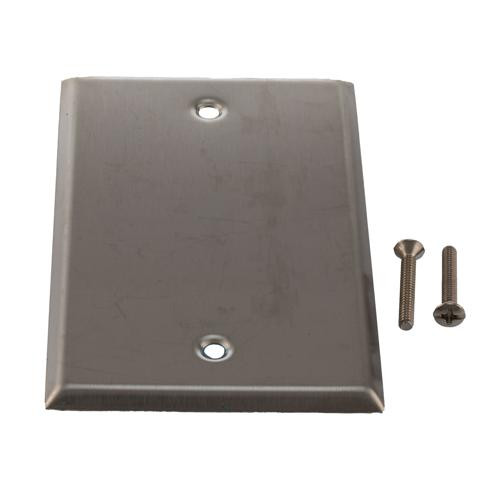 Stainless Steel Single Gang Blank Wallplate