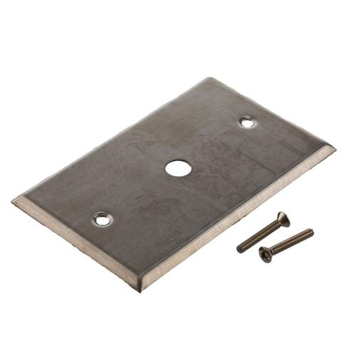 Stainless Steel Wall Plate with a 0.395 in Dia. Circular Opening