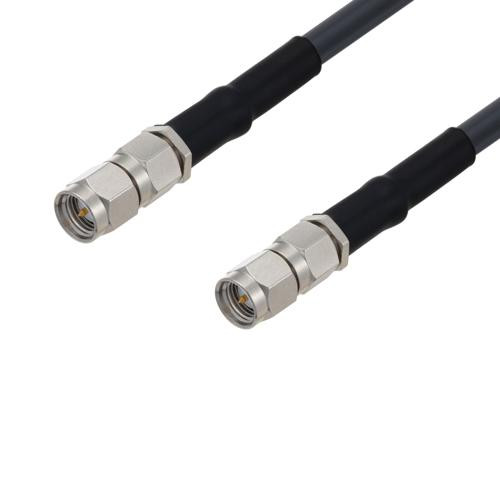 Low Loss SMA Male to SMA Male Weatherproof Cable Assembly with Silicone using LMR-195 Coax, 3 FT - LCCA9864/WP-FT3