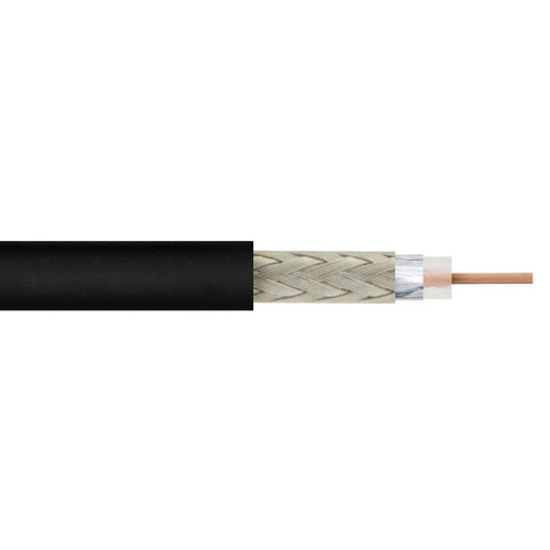 Low Loss Flexible LMR-100A-PVC Indoor / Outdoor Rated Coax Cable Double Shielded with Black PVC Jacket By The Foot - LMR-100A-PVC-LC