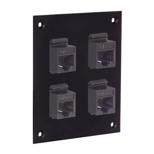 Universal Sub-Panel, 4 110 Category 6 Jacks, RJ45 EIA568A/B