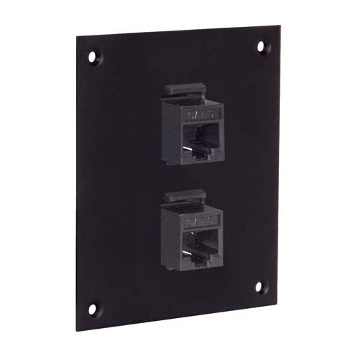 Universal Sub-Panel, 2 110 Category 6 Jacks, RJ45 EIA568A/B