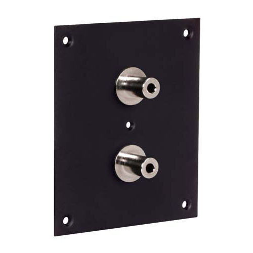 Universal Sub-Panel, Dual 3.5mm Stereo Audio Female Couplers
