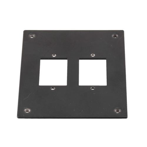Universal Sub-Panel Accepts 2 ECF Type 3 Style Couplers, Black