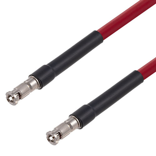 75 Ohm 6G SDI HD-BNC Male to HD-BNC Male Cable Assembly using 1694A-RD Coax, 1 FT