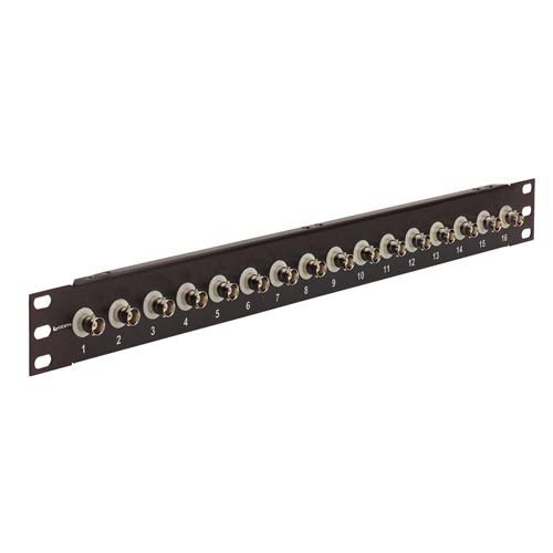 1.75" Panel, 16 BNC Adapters Grounded