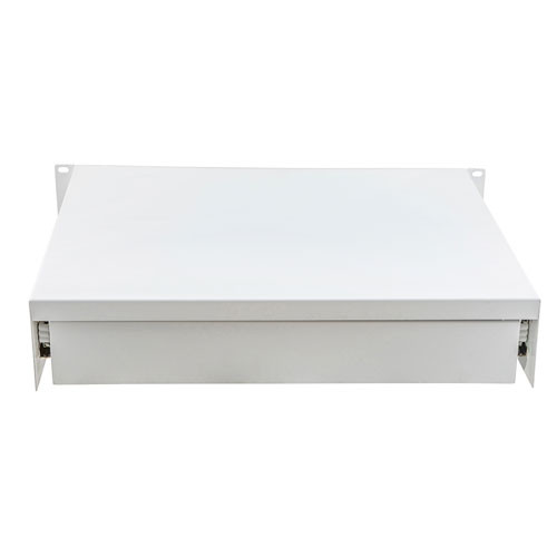 19" Rack Mount Drawer 2U 13.7in (350mm)- RAL9003 -Signal White