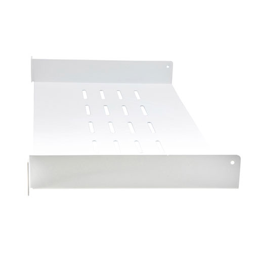 19" Cantilever Shelf 1U with 10" Depth- RAL9003 -Signal White