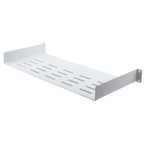 19" Cantilever Shelf 1U with 8" Depth- RAL9003 -Signal White