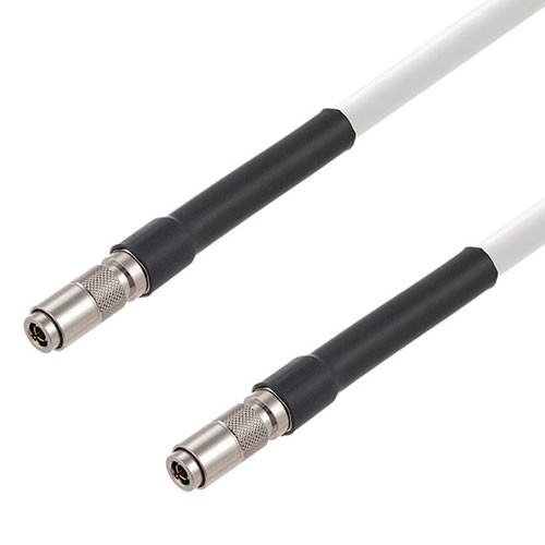 75 Ohm 6G SDI 1.0/2.3 Male to 1.0/2.3 Male Cable Assembly using 1694A-WH Coax, 3 FT