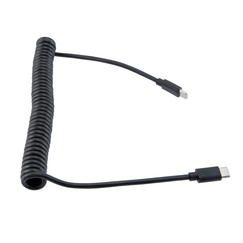 USB 2.0 TYPE C TO C Black TPU Cable, 60W, 2M stretched, 480 mbps, 60 watt, 20V, 3 Amp