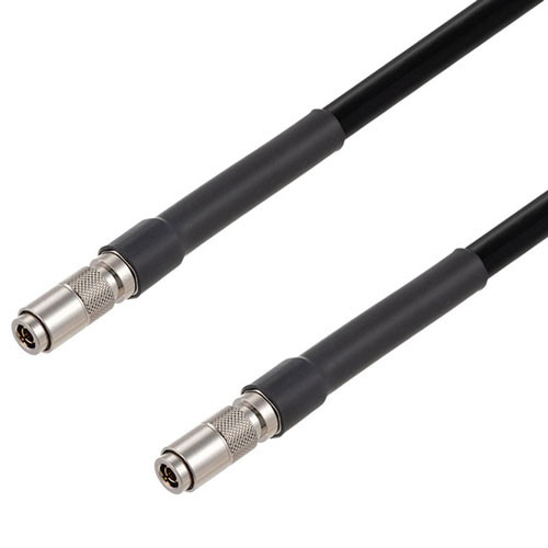 75 Ohm 6G SDI 1.0/2.3 Male to 1.0/2.3 Male Cable Assembly using 1694A-BK Coax, 3 FT