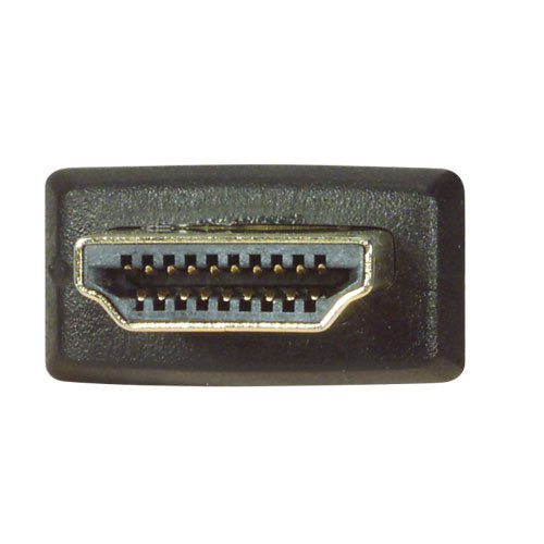 High Speed HDMI  Cable with Ethernet, Male/ Male, Black Overmold 1.0 M