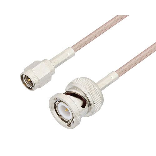 SMA Male to BNC Male Cable Assembly using RG-316 Coax, 6 FT