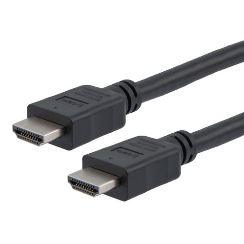Premium Ultra High Speed HDMI Cable Supporting 8K60Hz and 48Gbps, Male-Plug to Male-Plug, PVC Jacket, Black, 0.5M